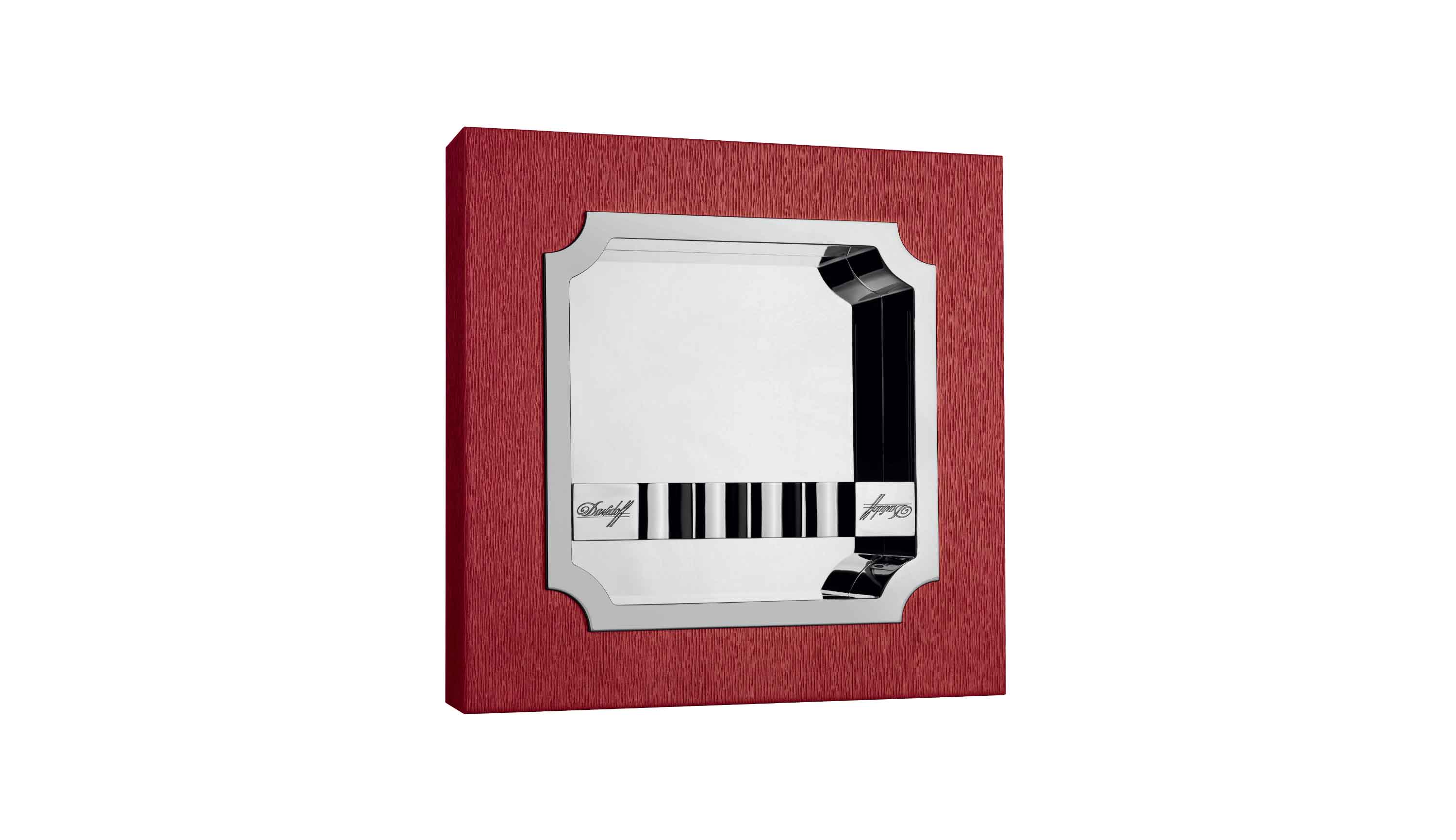 Deluxe Ashtray Buffalo Leather Red